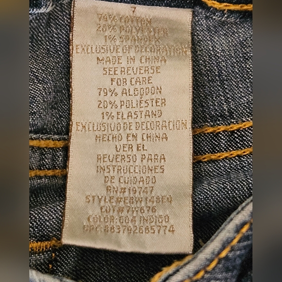 Phat Fashions Silver Label Bootcut Mid-Rise Blue Jeans,  Sz 7 Juniors - Picture 11 of 12